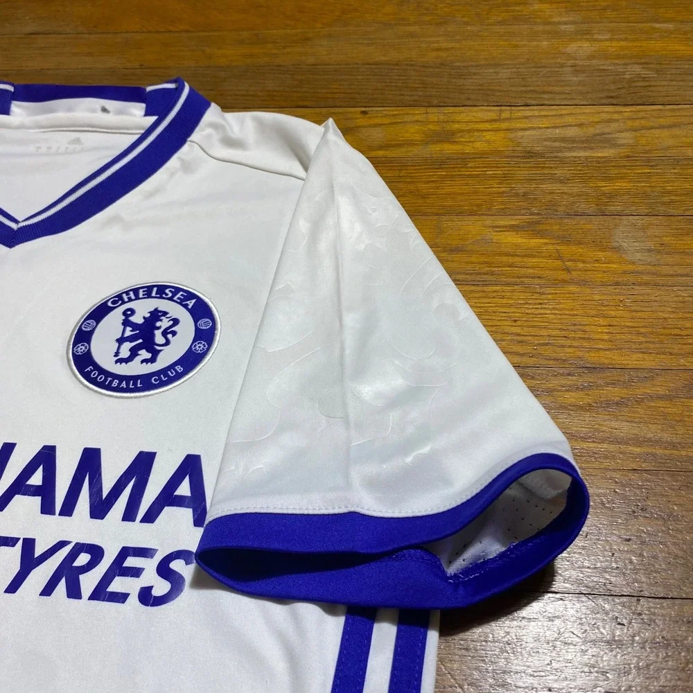 Adidas Chelsea FC 2016-17 Away 3rd Jersey White Blue Climacool Mens Small